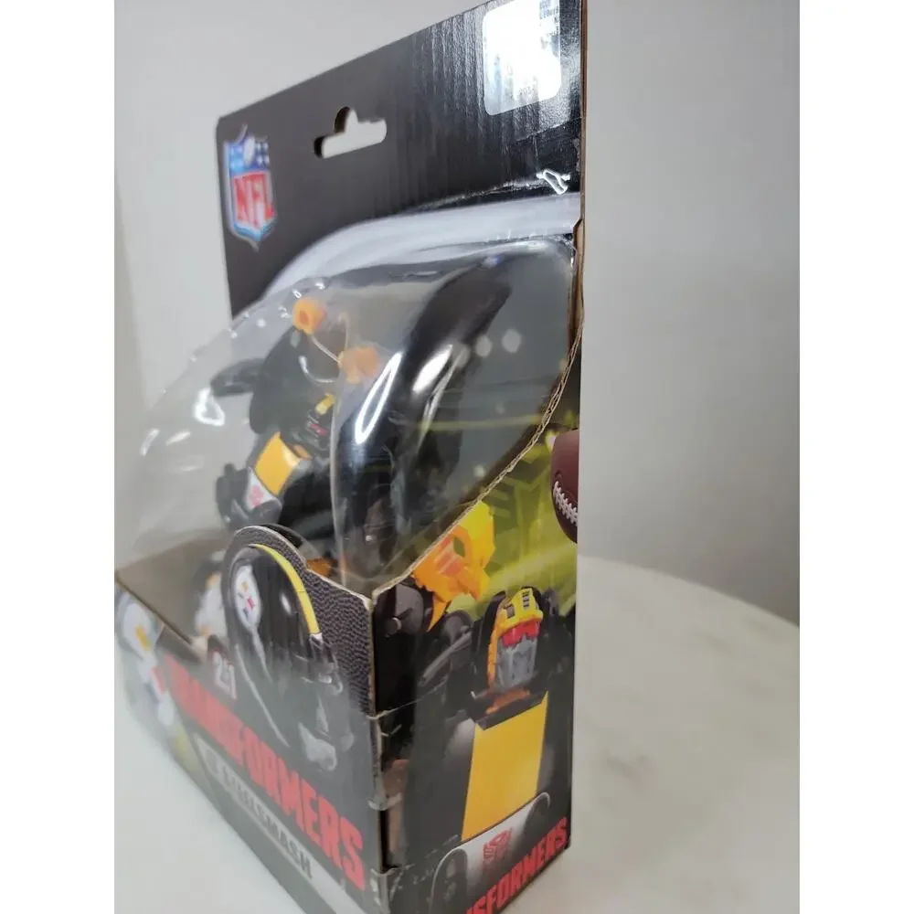 Transformers NFL Steelsmash Steelers Action Figure Helmet Hasbro New Sealed
